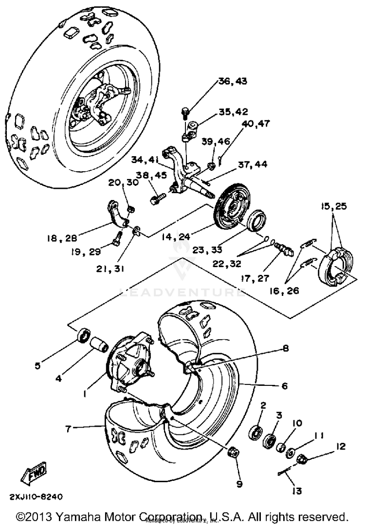 Front Wheel Schematic