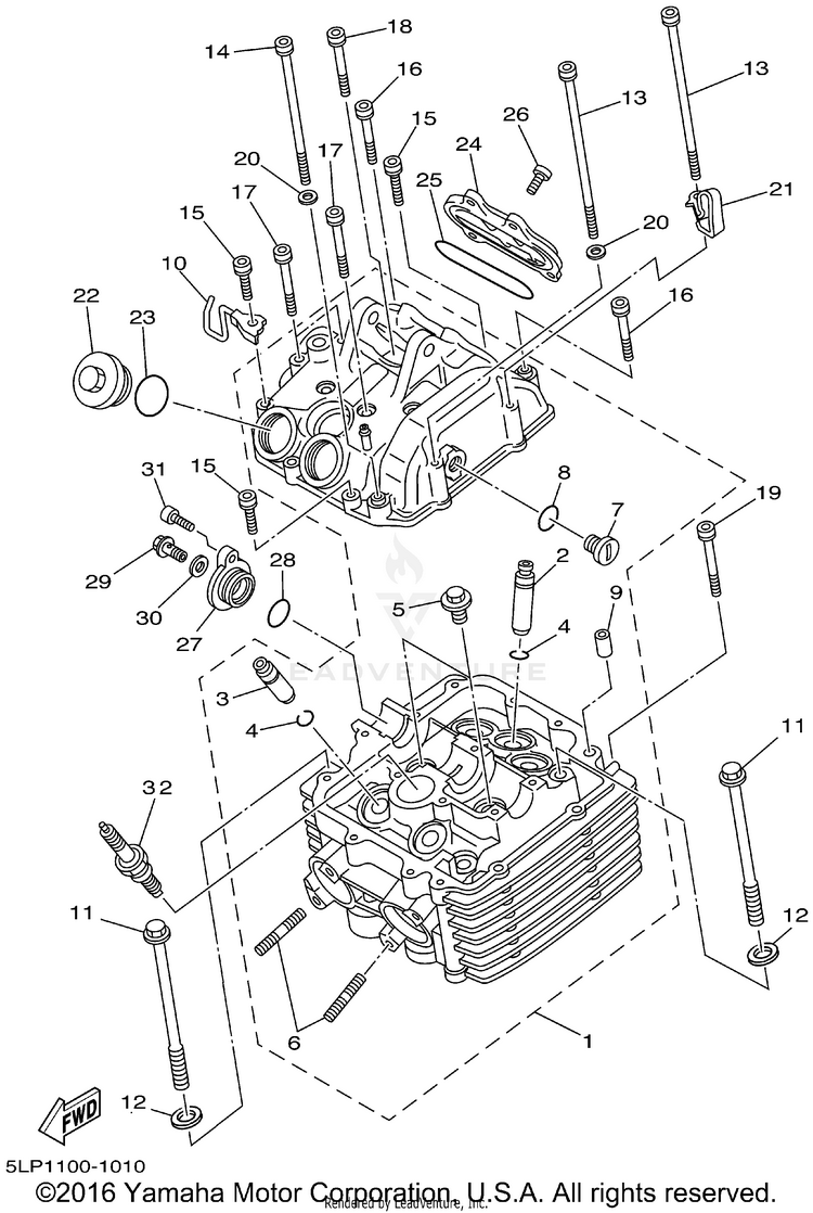 Cylinder Head Schematic