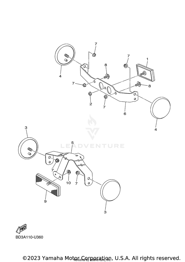 Electrical 2 RAPTOR 110 - YFM01RYXRG - 2024 Schematic