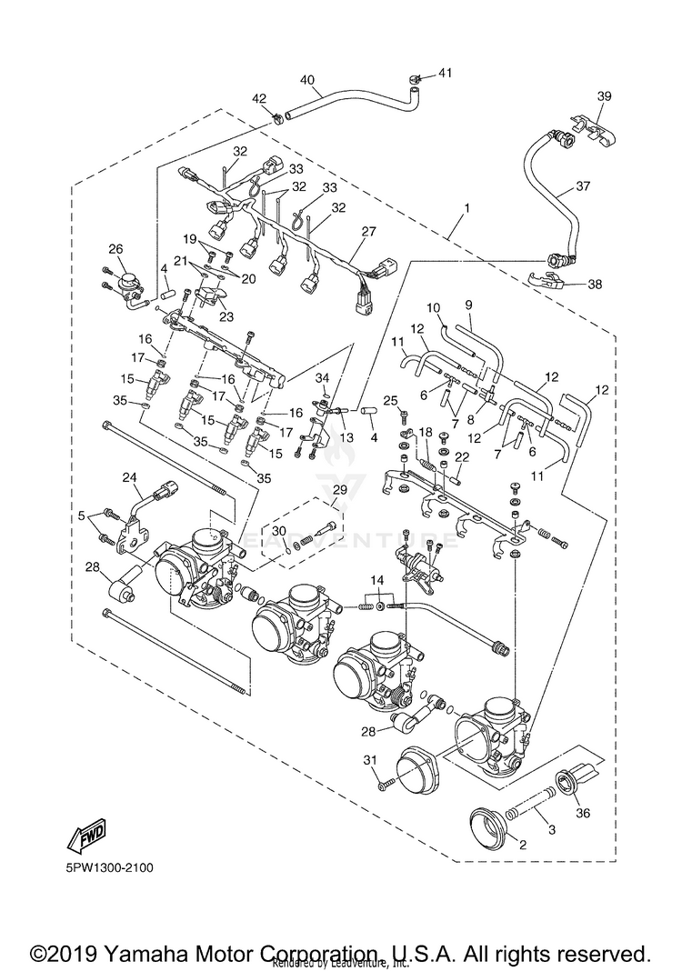 Intake 2 R1 - YZFR1RC - 2003 Schematic