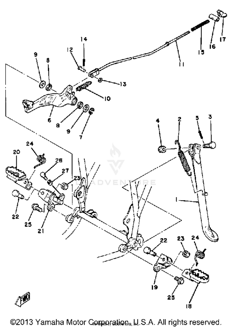 Stand - Footrest Schematic