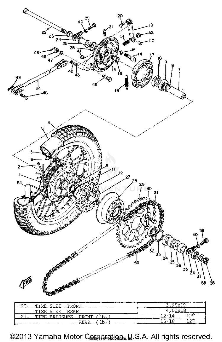 Rear Wheel Schematic
