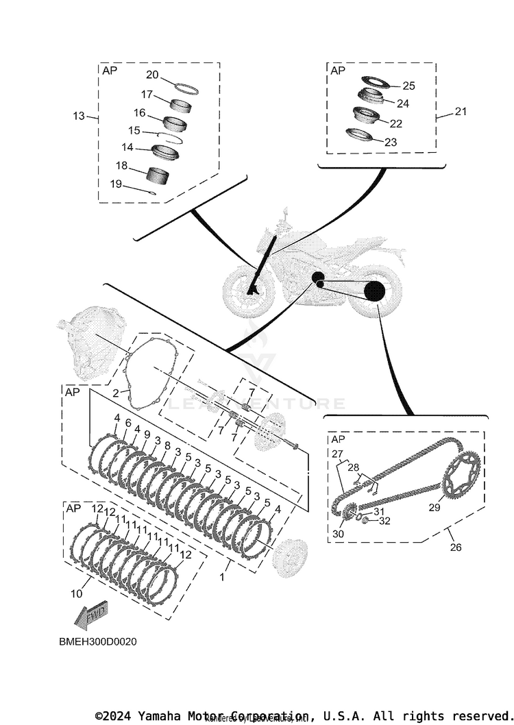 2 Maintenance Parts Kit MT09 - MT09SCB - 2025 Schematic