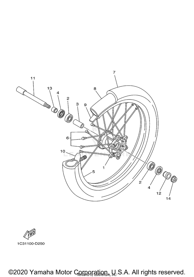 Front Wheel Schematic