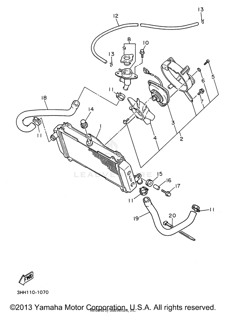 Radiator Hose Schematic