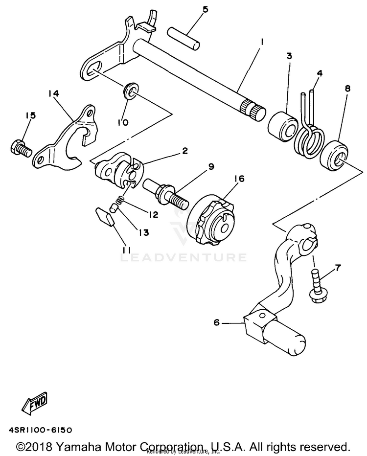 Shift Shaft Schematic