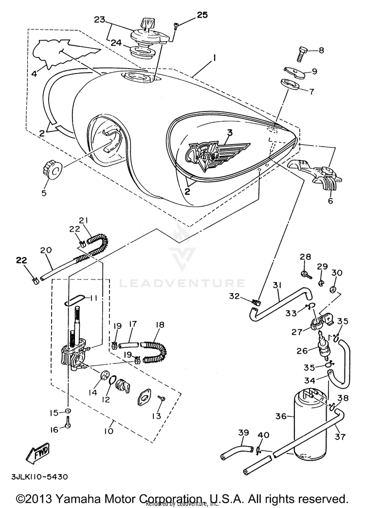 Fuel Tank California Only Schematic