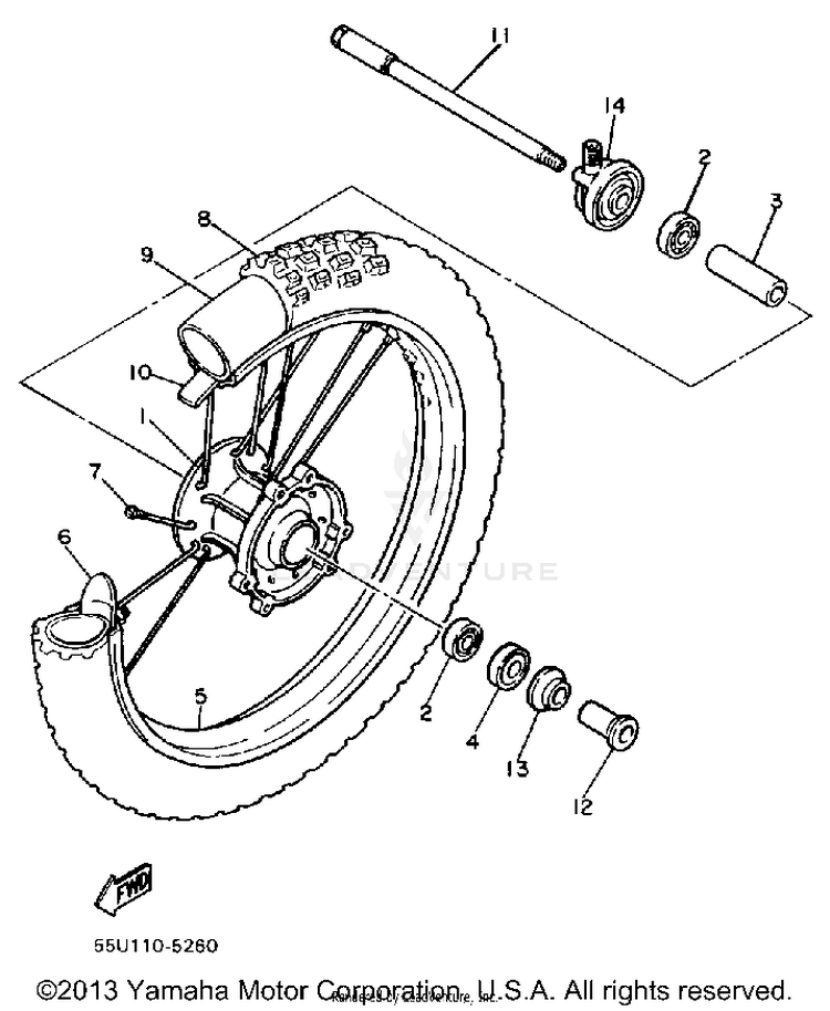 Front Wheel Schematic