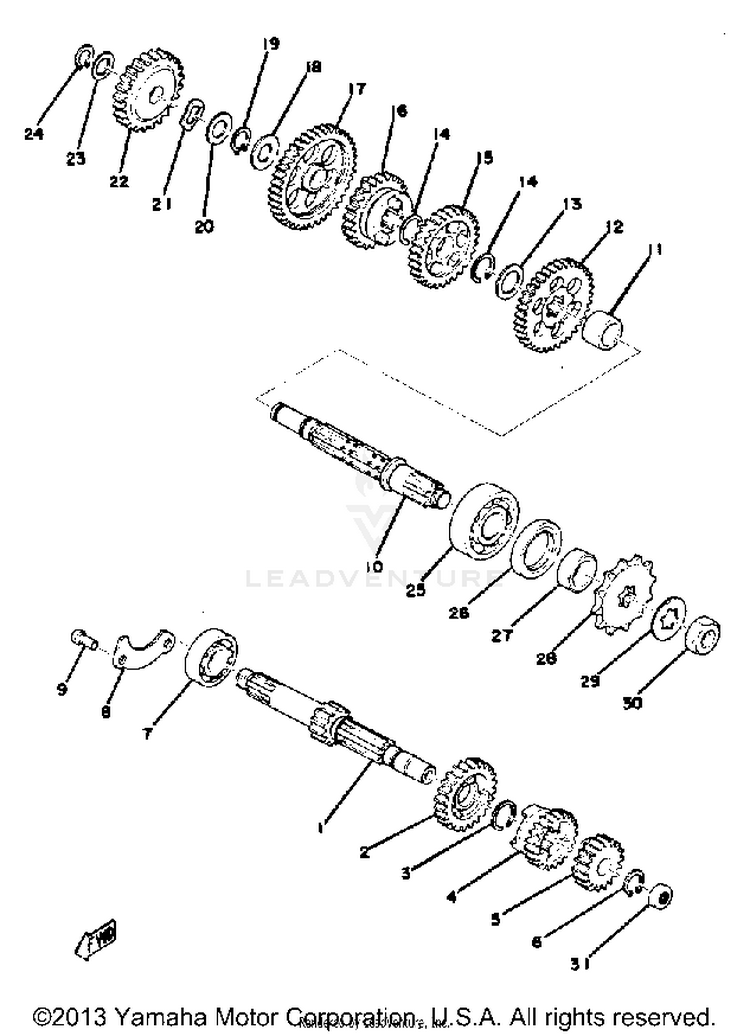 Transmission GT80C - 1976 Schematic
