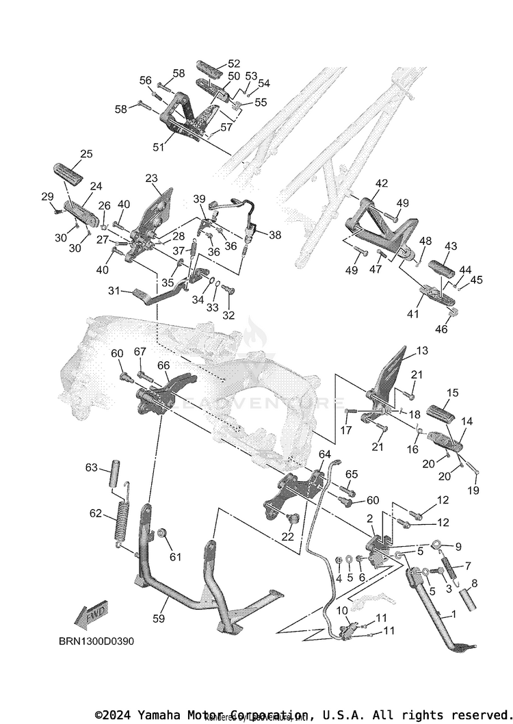 Stand & Footrest Schematic