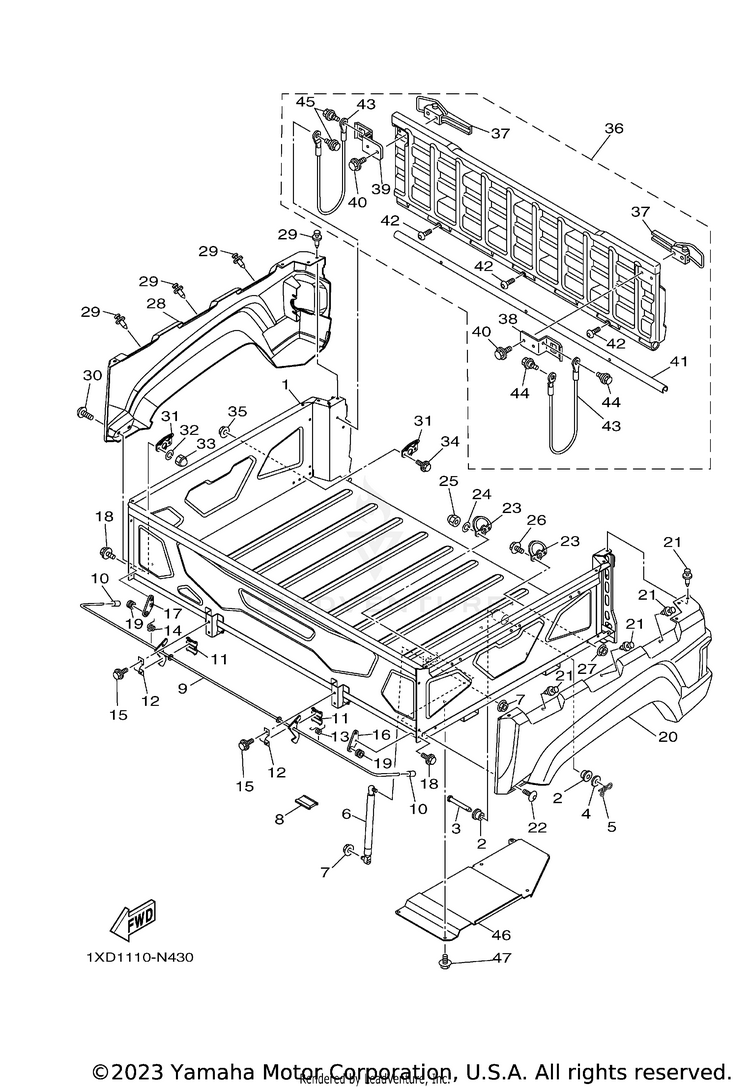 Carrier VIKING 700 EPS - YXM700PEG - 2014 Schematic