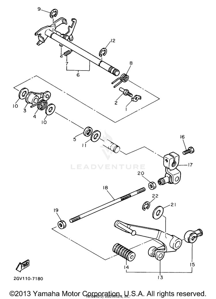 Shift Shaft Schematic