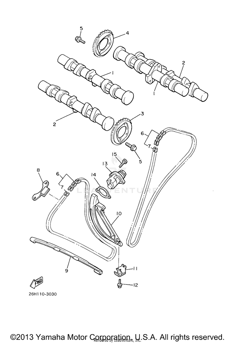 Camshaft Chain Schematic