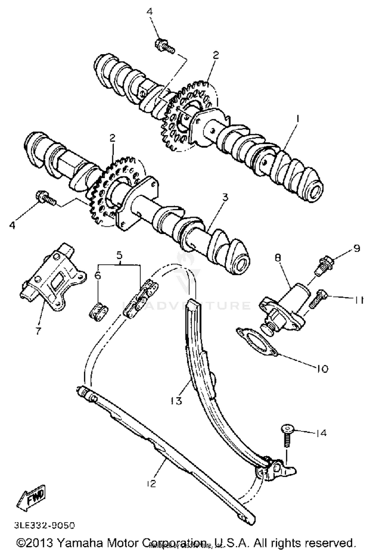 Camshaft Chain Schematic