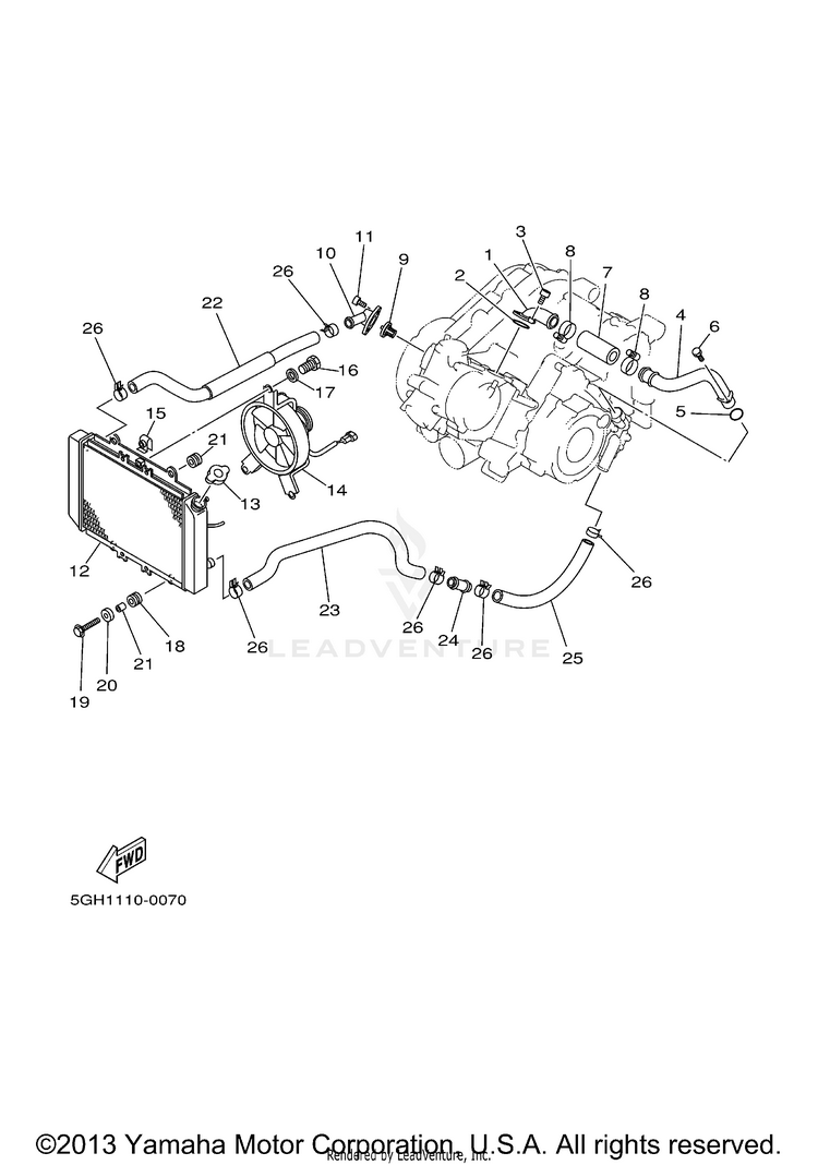 Radiator Hose Schematic