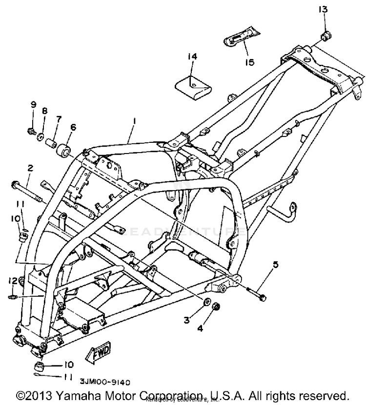 Frame BLASTER - YFS200B - 1991 Schematic
