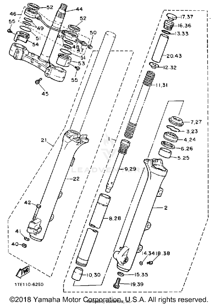 Front Fork Schematic