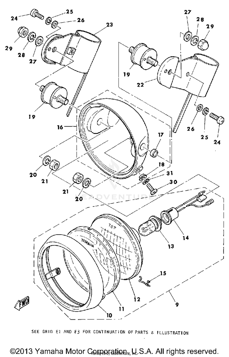 Lighting (Optional Parts Illustration Only) Schematic