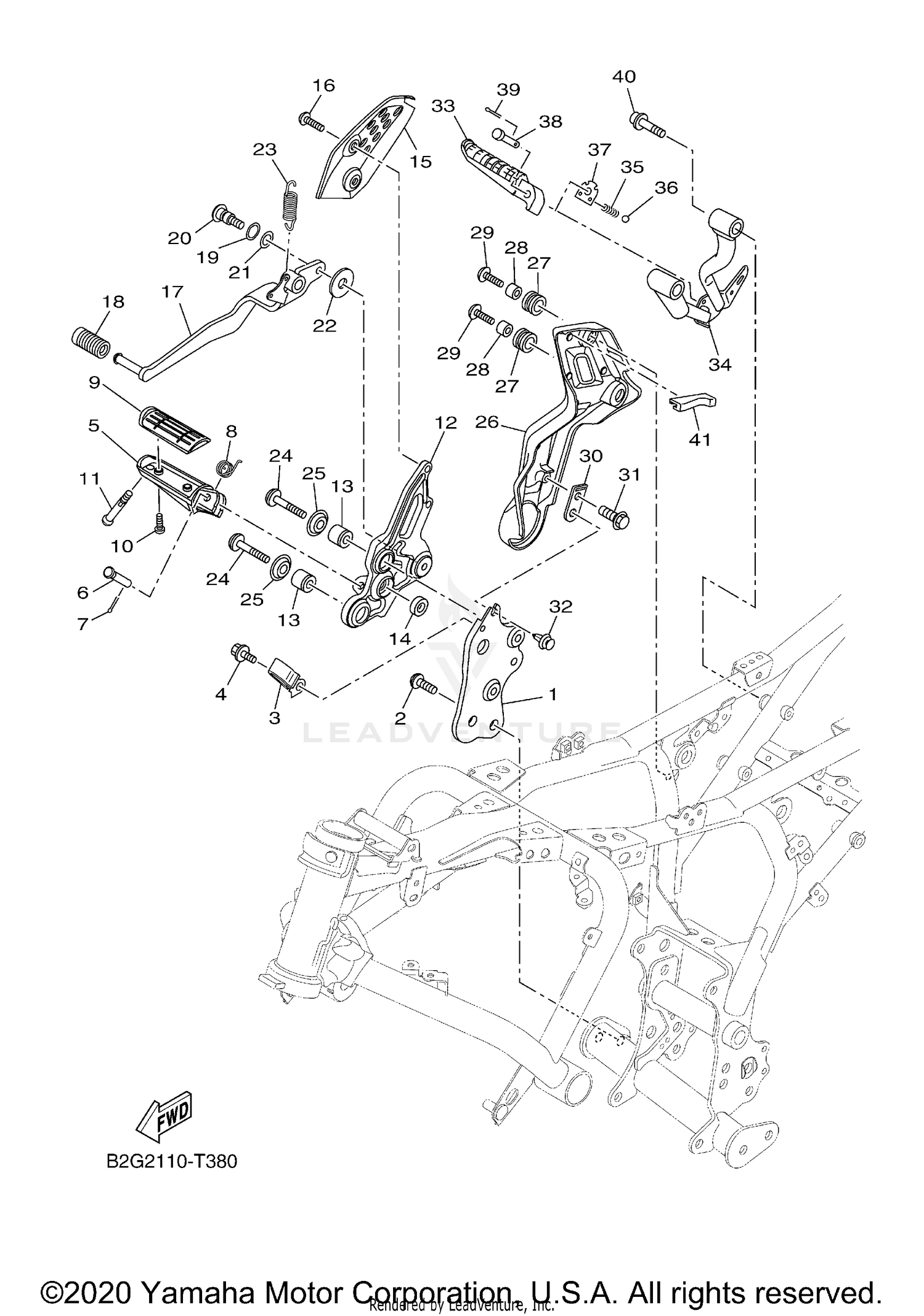 STAND FOOTREST 2