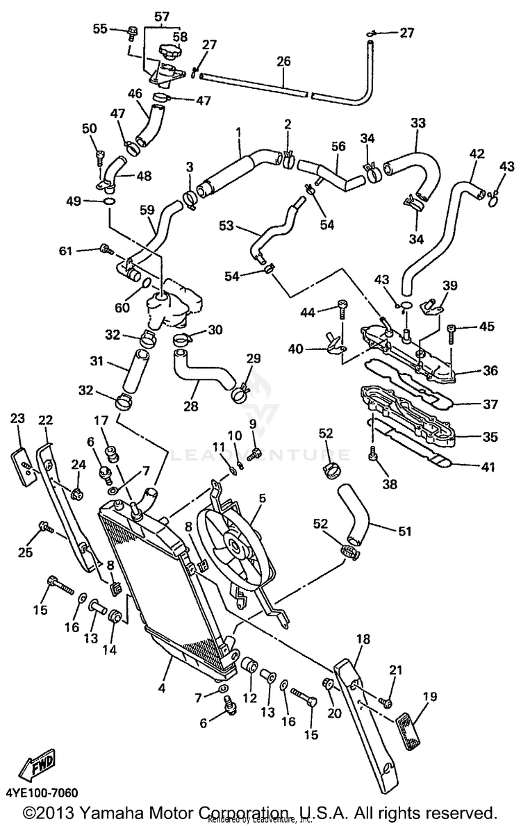 Radiator Hose Schematic
