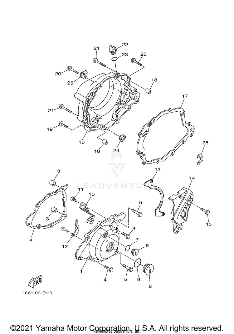 Crankcase Cover 1 Schematic