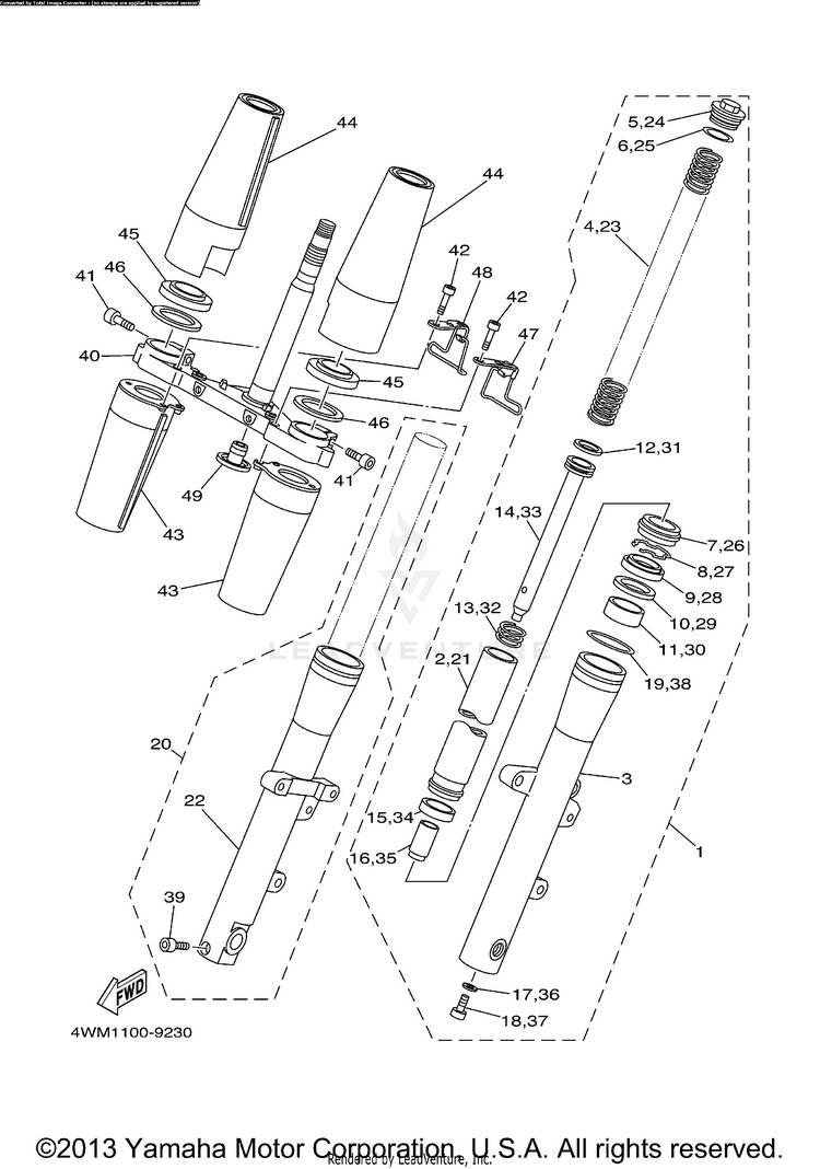 Front Fork Schematic