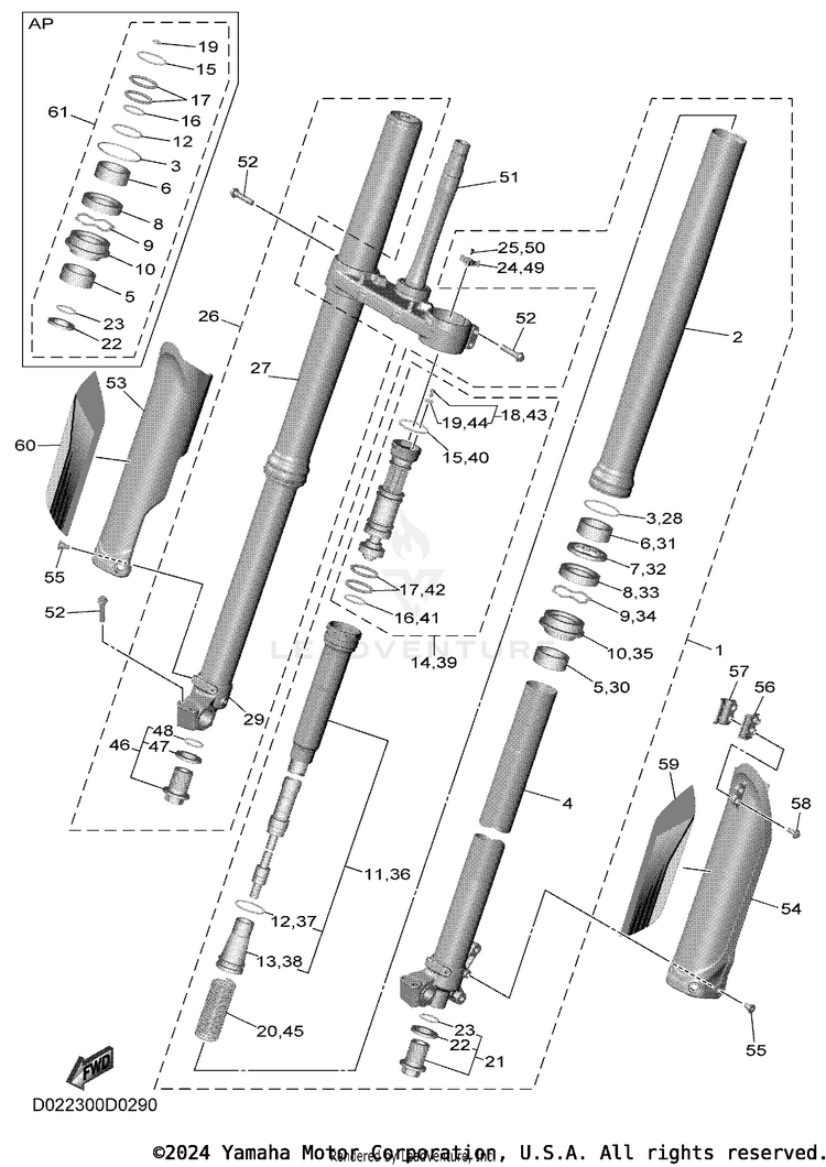 Front Fork Schematic