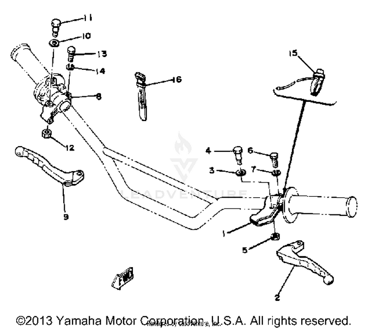 Handle Switch - Lever Yz125g Schematic
