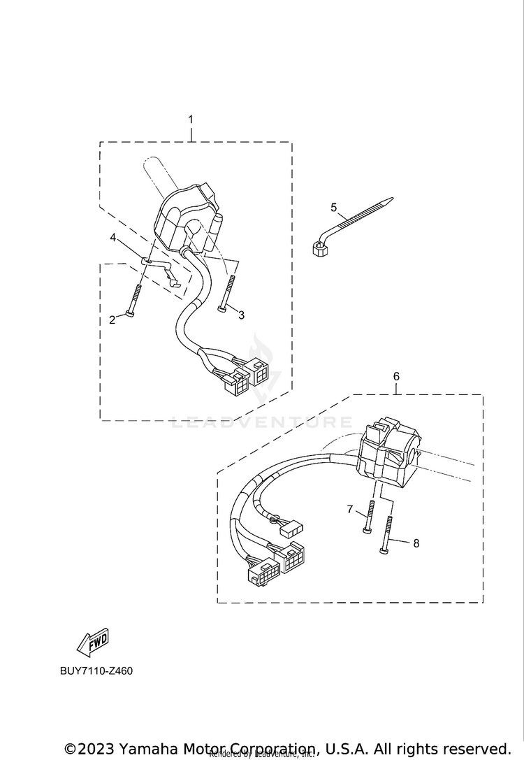 Handle Switch & Lever Schematic