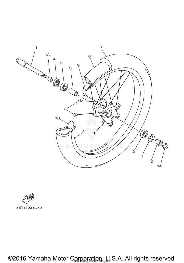 Front Wheel Schematic