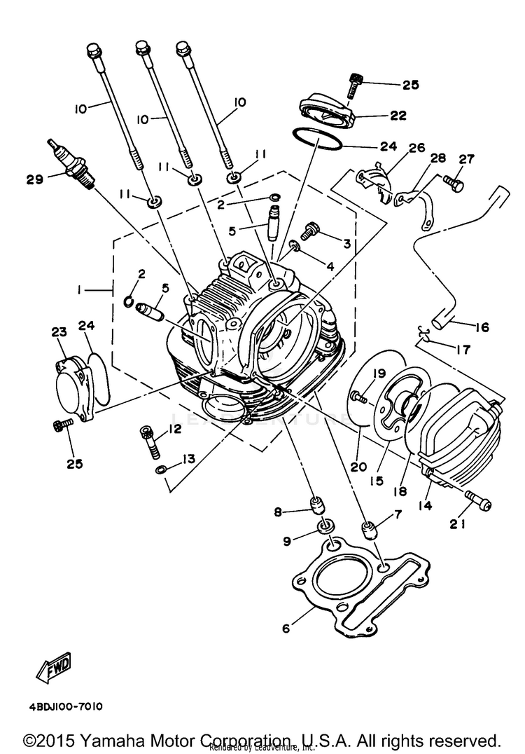 Cylinder Head Schematic