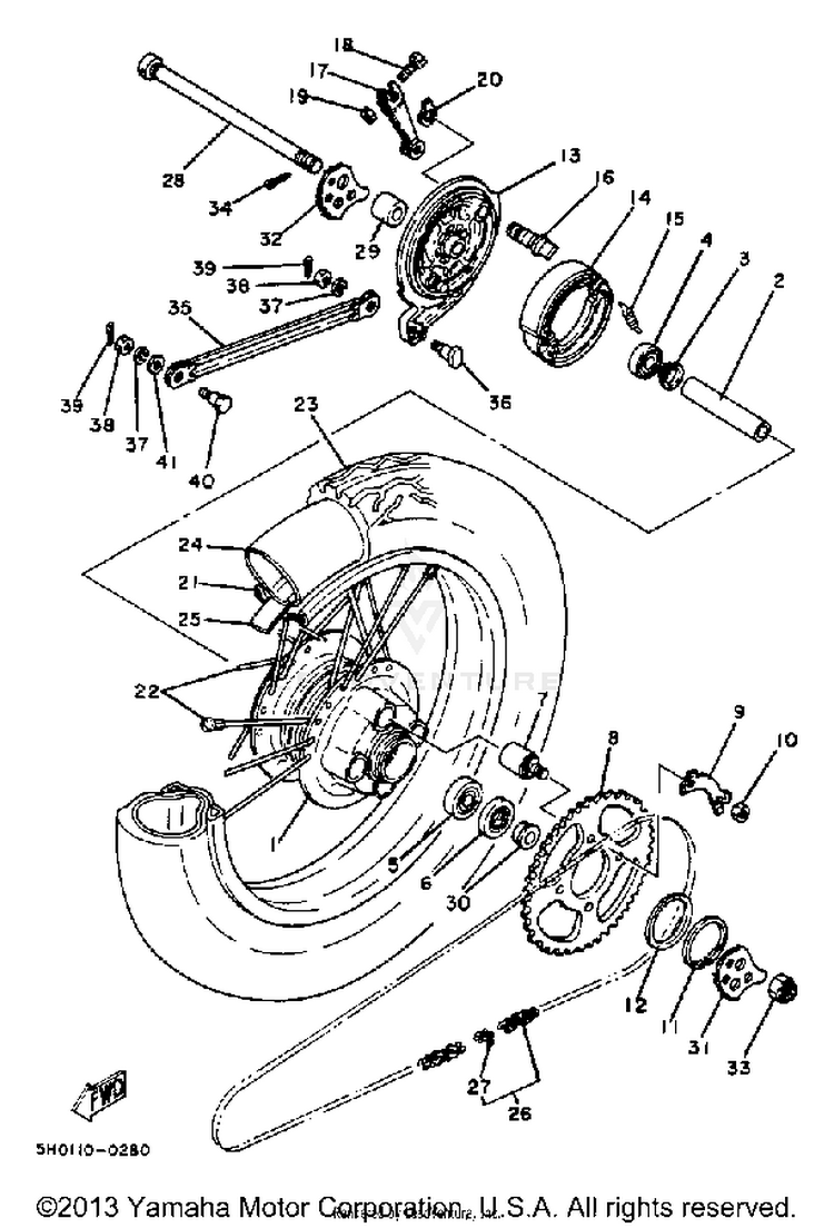 Rear Wheel Schematic