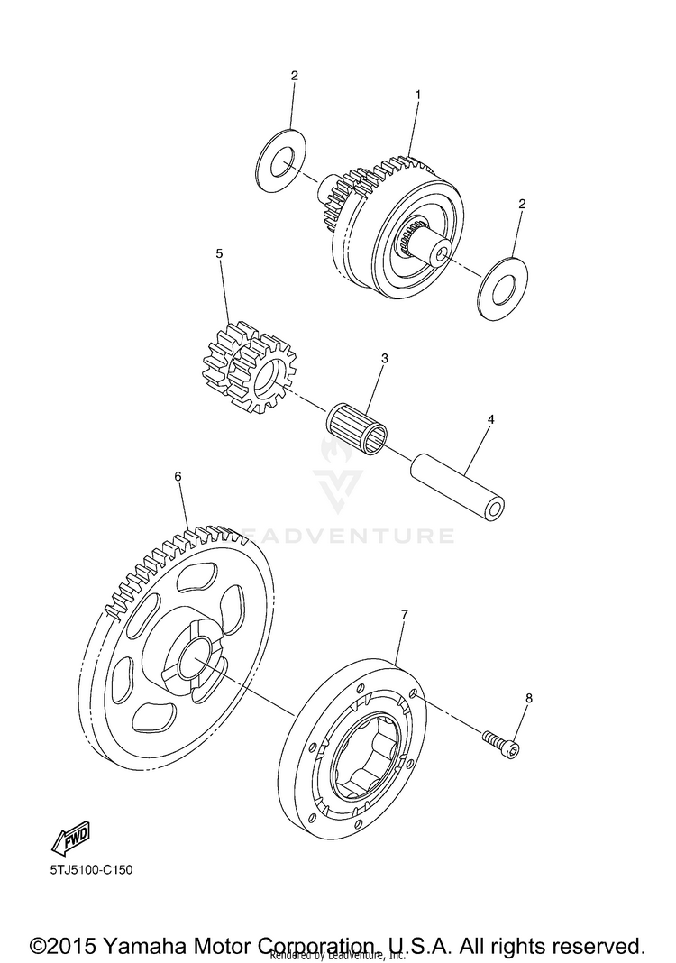 Starter Clutch Schematic