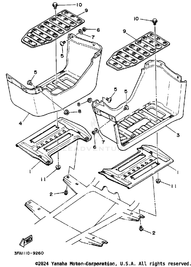 Stand-Footrest Schematic