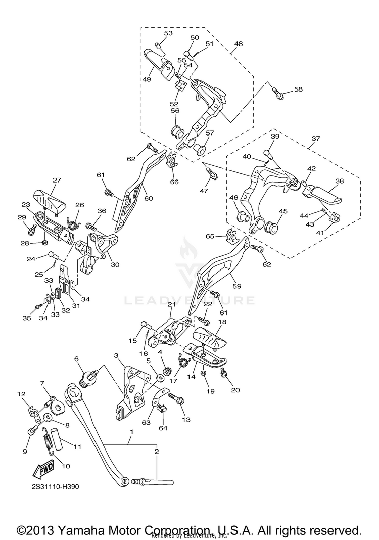 Stand Footrest Schematic