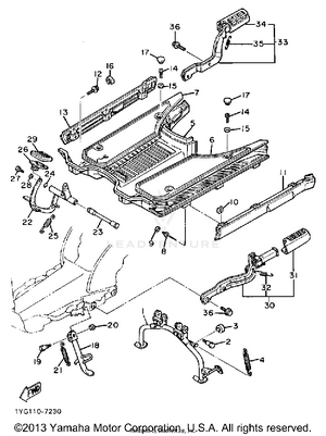 Stand Footrest Schematic