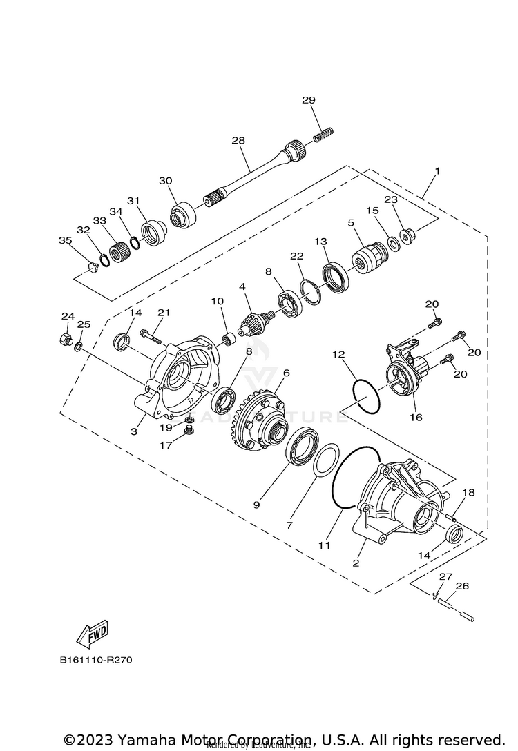 Front Differential Schematic
