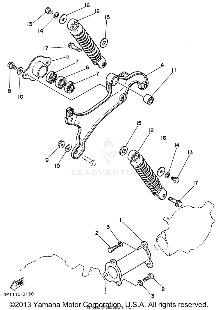 Rear Arm Suspension Schematic