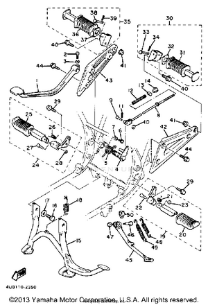 Stand Footrest Schematic