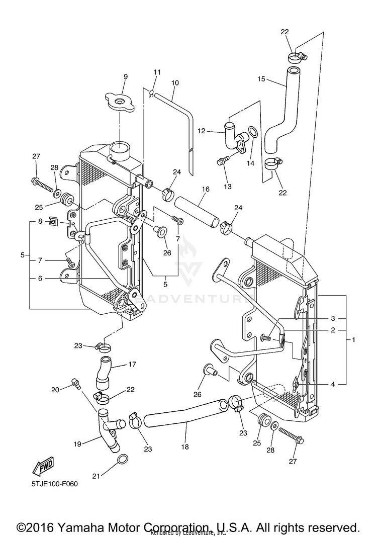 Radiator Hose Schematic