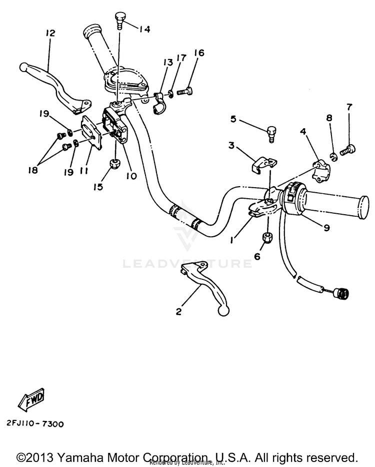Handle Switch - Lever Schematic