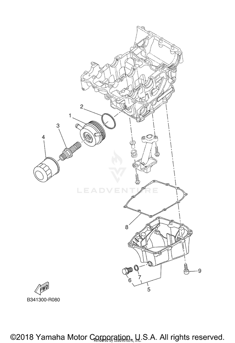 Oil Cleaner XSR700 - XSR700JCL - 2018 Schematic