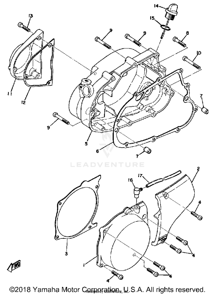 Crankcase Cover Schematic