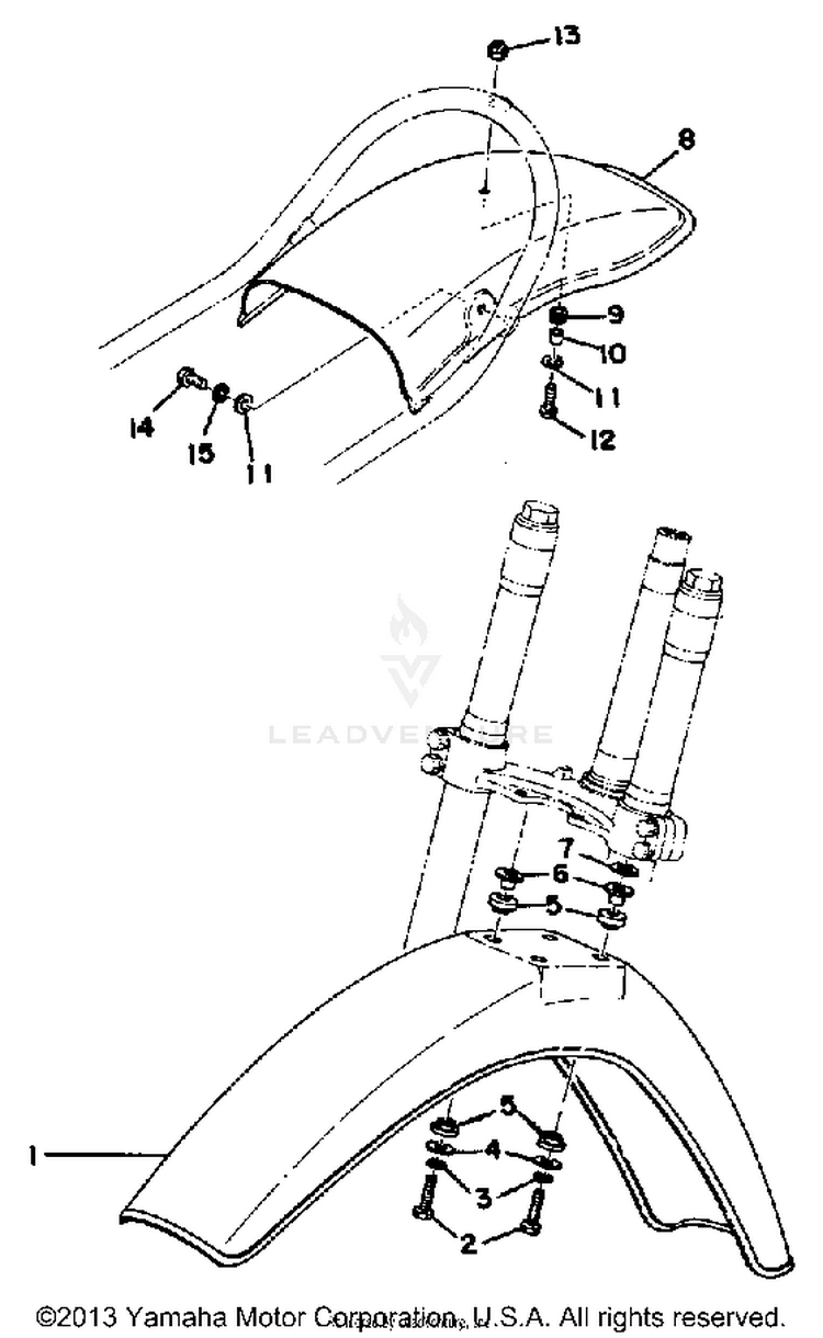 Front Fender Rear Fender Yz400c Schematic