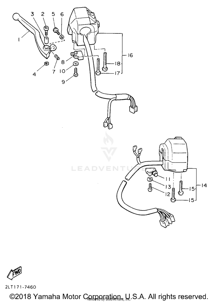 Handle Switch Lever Schematic