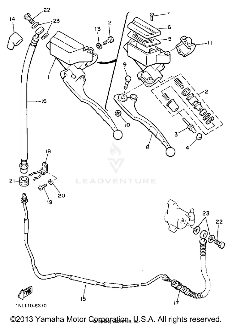 Front Master Cylinder 2 Schematic