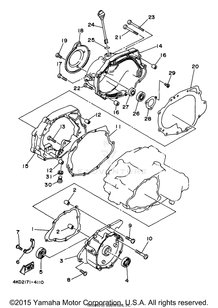 Crankcase Cover 1 Schematic