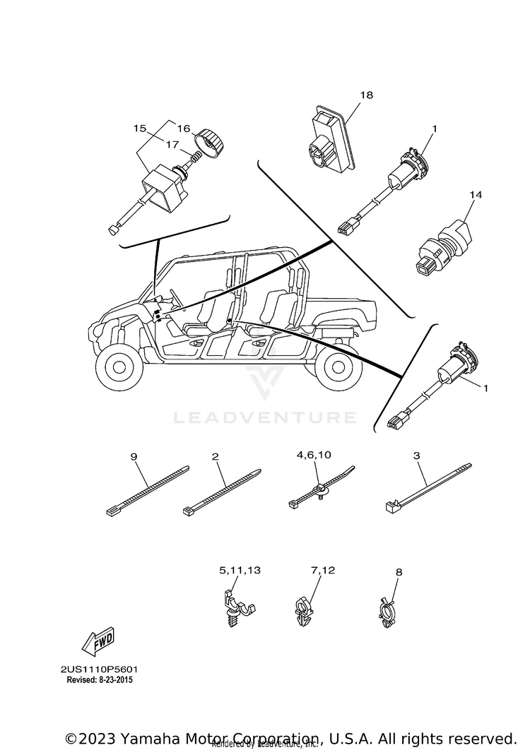 Electrical 2 VIKING VI EPS SE - YXC700PSFS - 2015 Schematic
