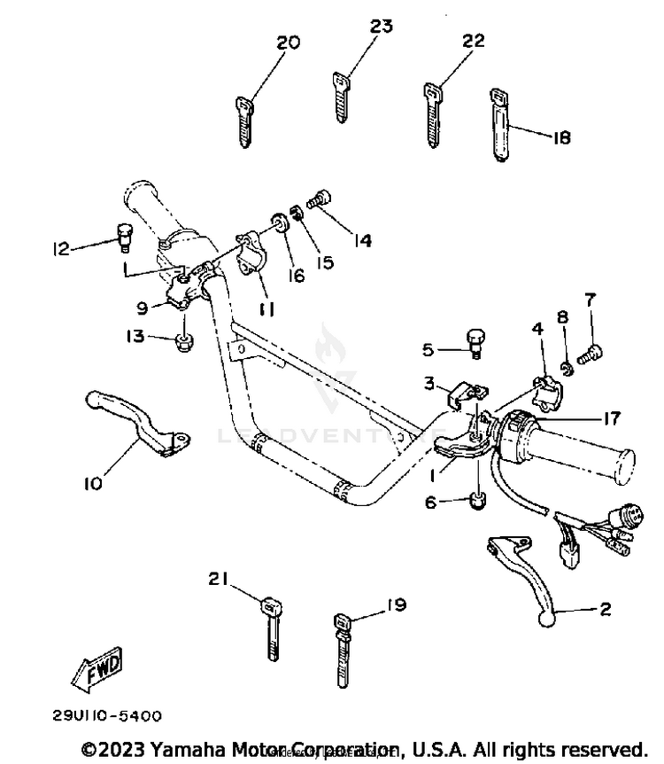 Handle Switch - Lever Schematic