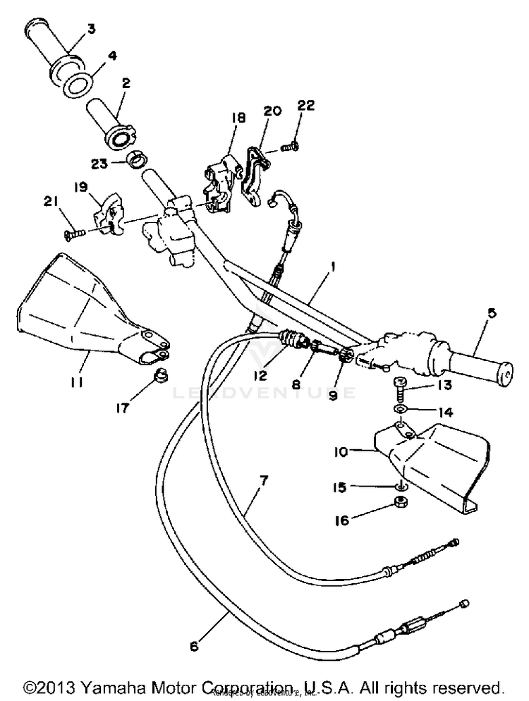 Handlebar Cable Schematic